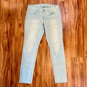 aqua colored jeans